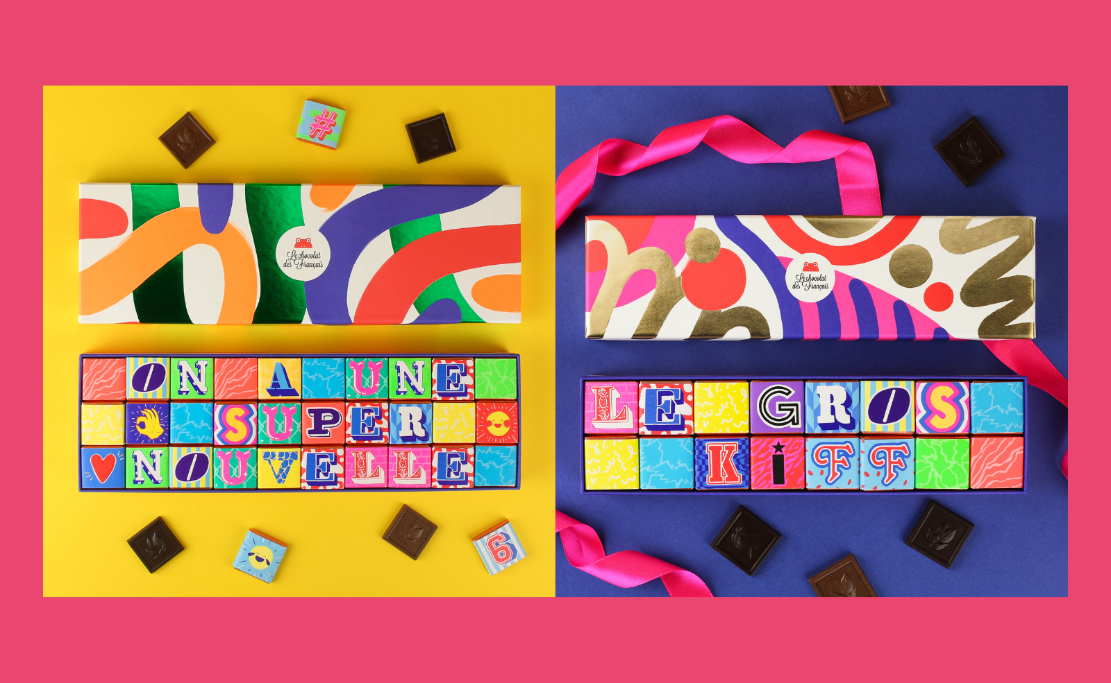 Alphabet boxes personalised by Le Chocolat des Français